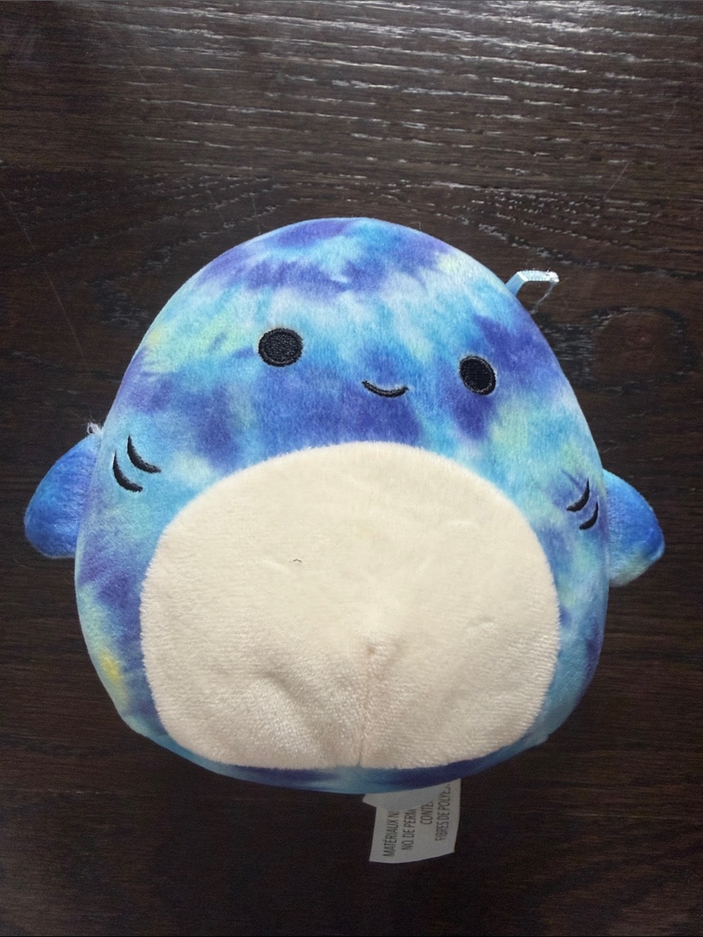 Squishmallows Luther Tye Dye Shark Blue, Teal & Purple Tie-Dye Plush